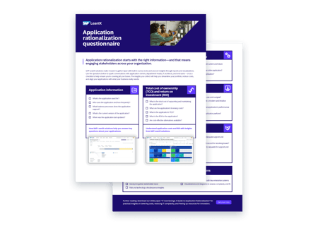 Application Rationalization Questionnaire